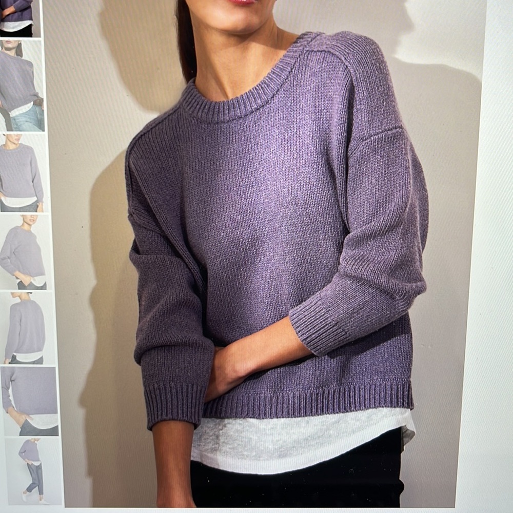 Brochu Walker Purple Crew Neck Sweater